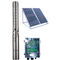 1 sampai 28 Kubik H 4 Inch DC Deep Well Solar Powered BLDC Water Pump Untuk Irigasi